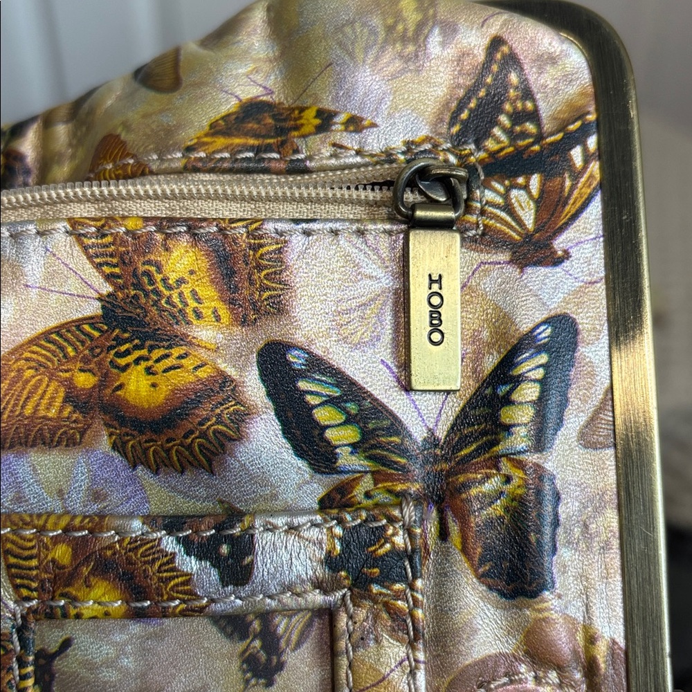 EUC HOBO Lauren Clutch, Butterflies - Picture 10 of 14